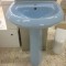 Pedestal color ceramic italian wash basin 